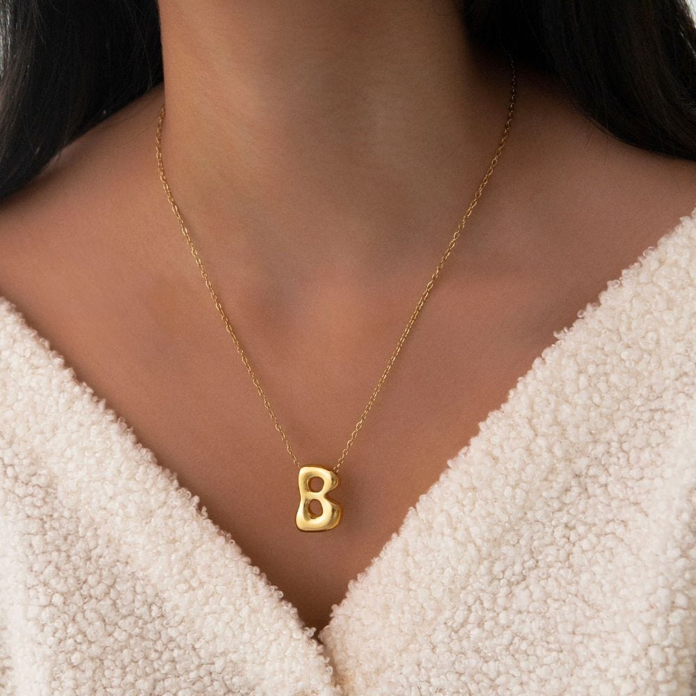 Molten Initial Necklace