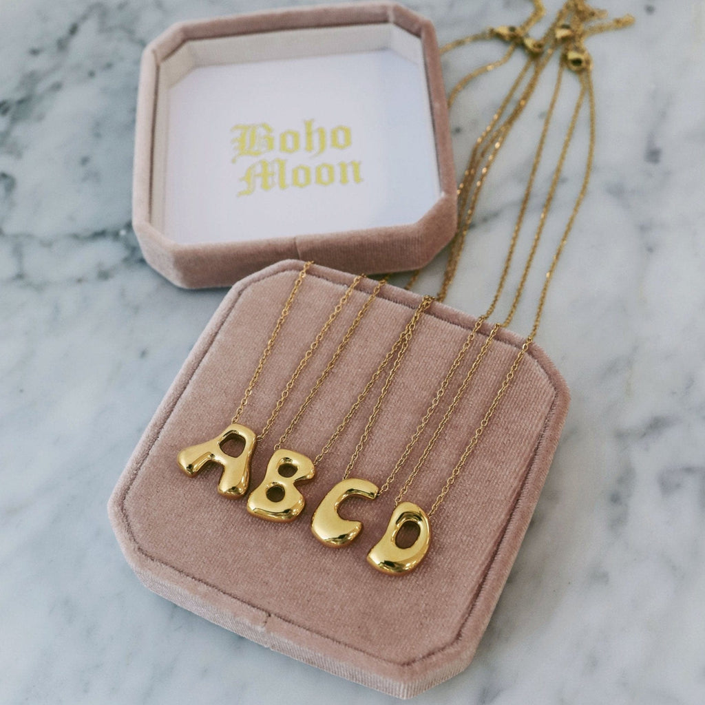 Molten Initial Necklace