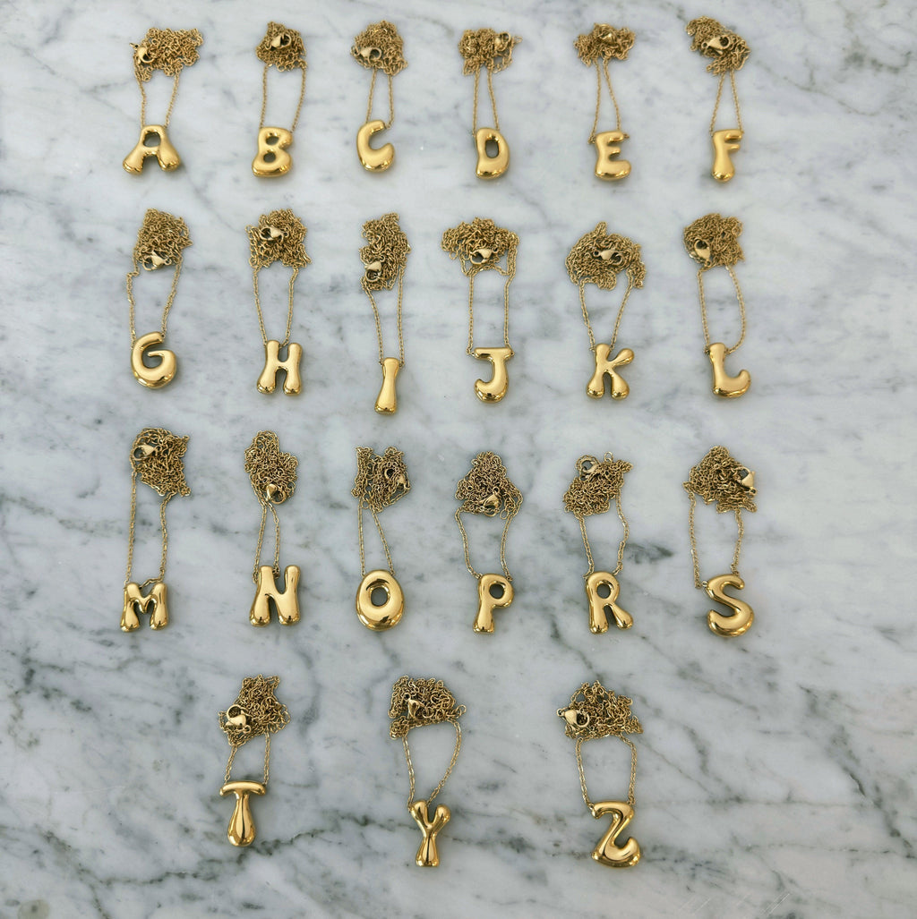 Molten Initial Necklace