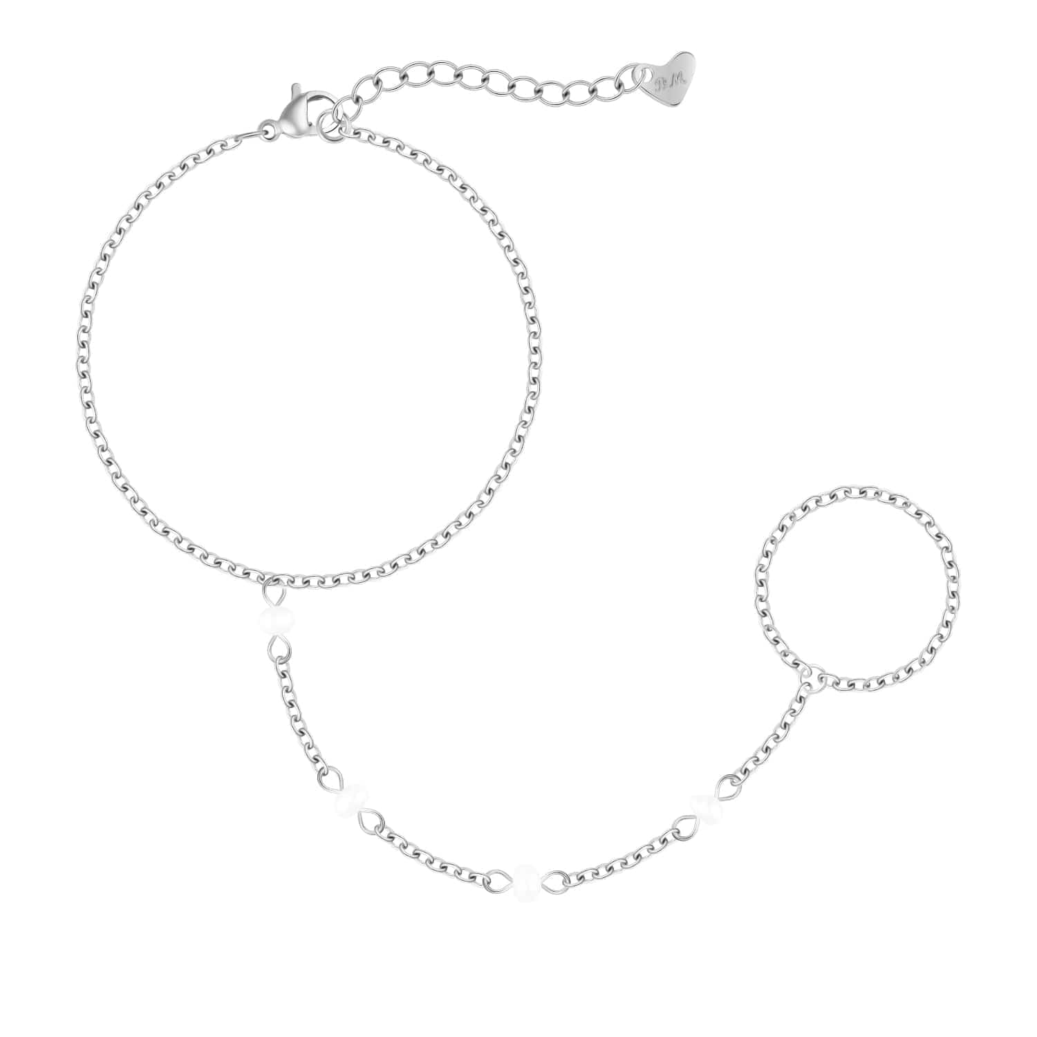 Nico Pearl Hand Chain Bracelet
