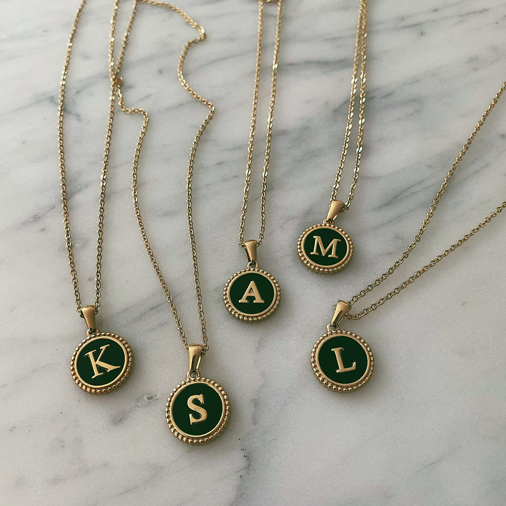 Noire Initial Necklace