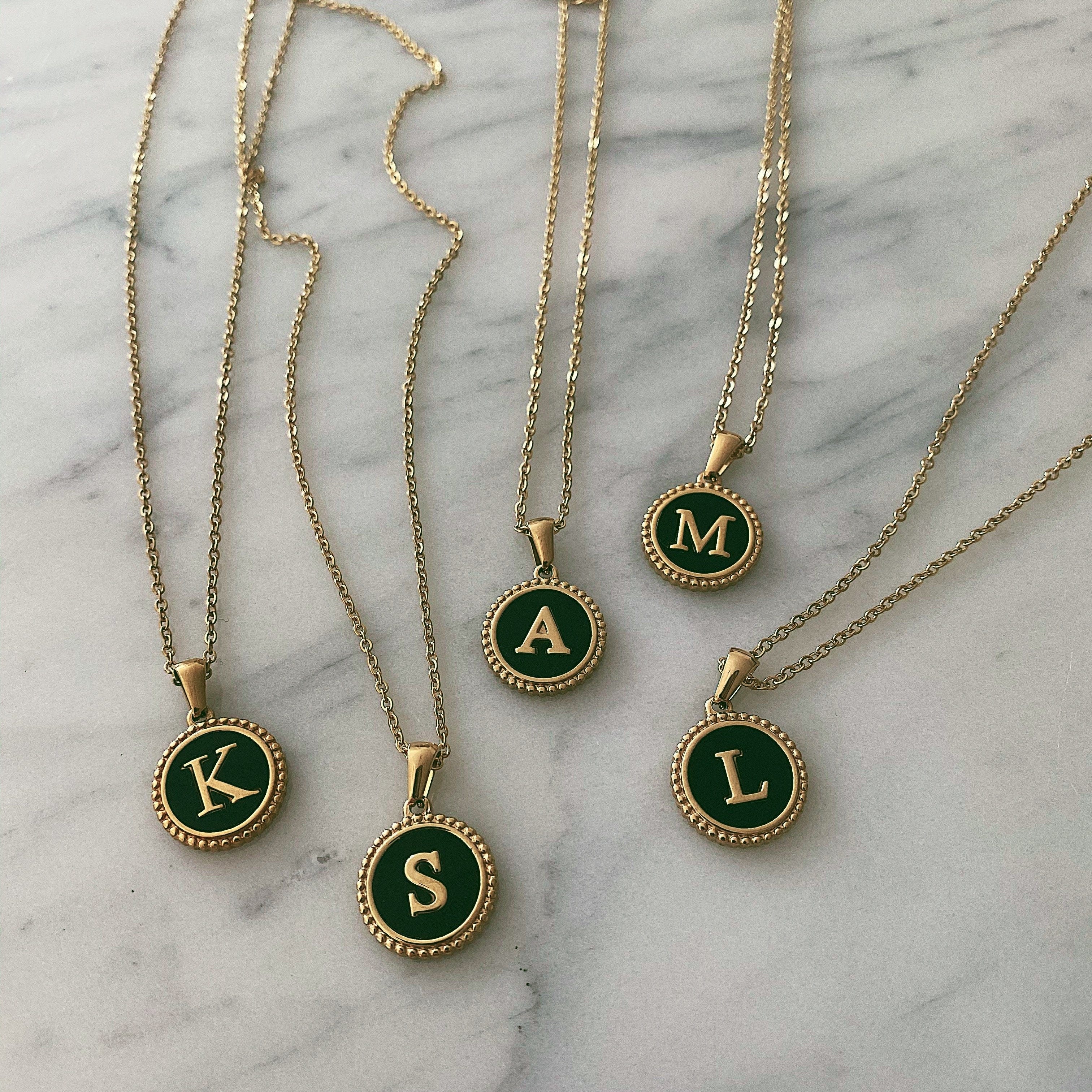 Noire Initial Necklace