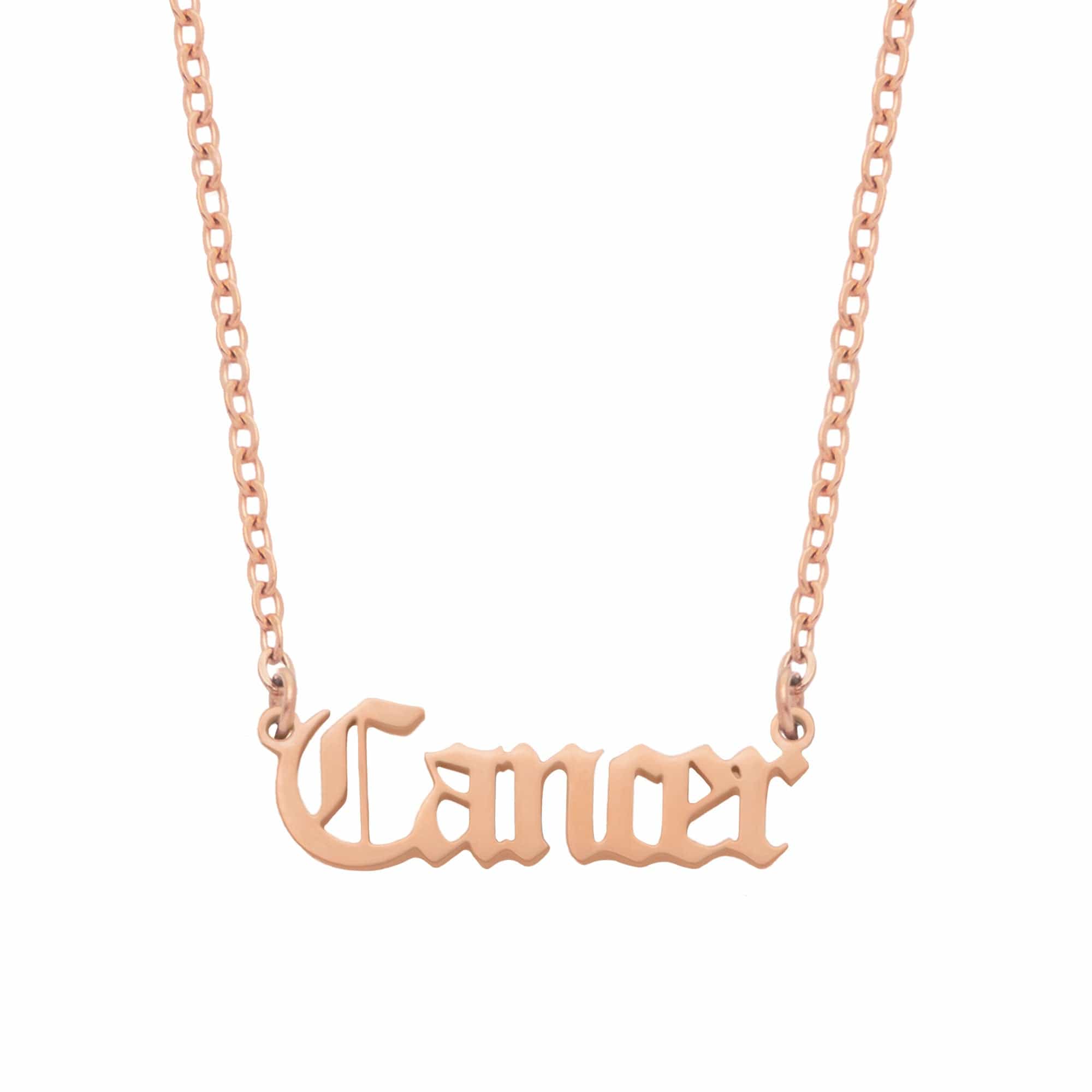 Old English Zodiac Necklace