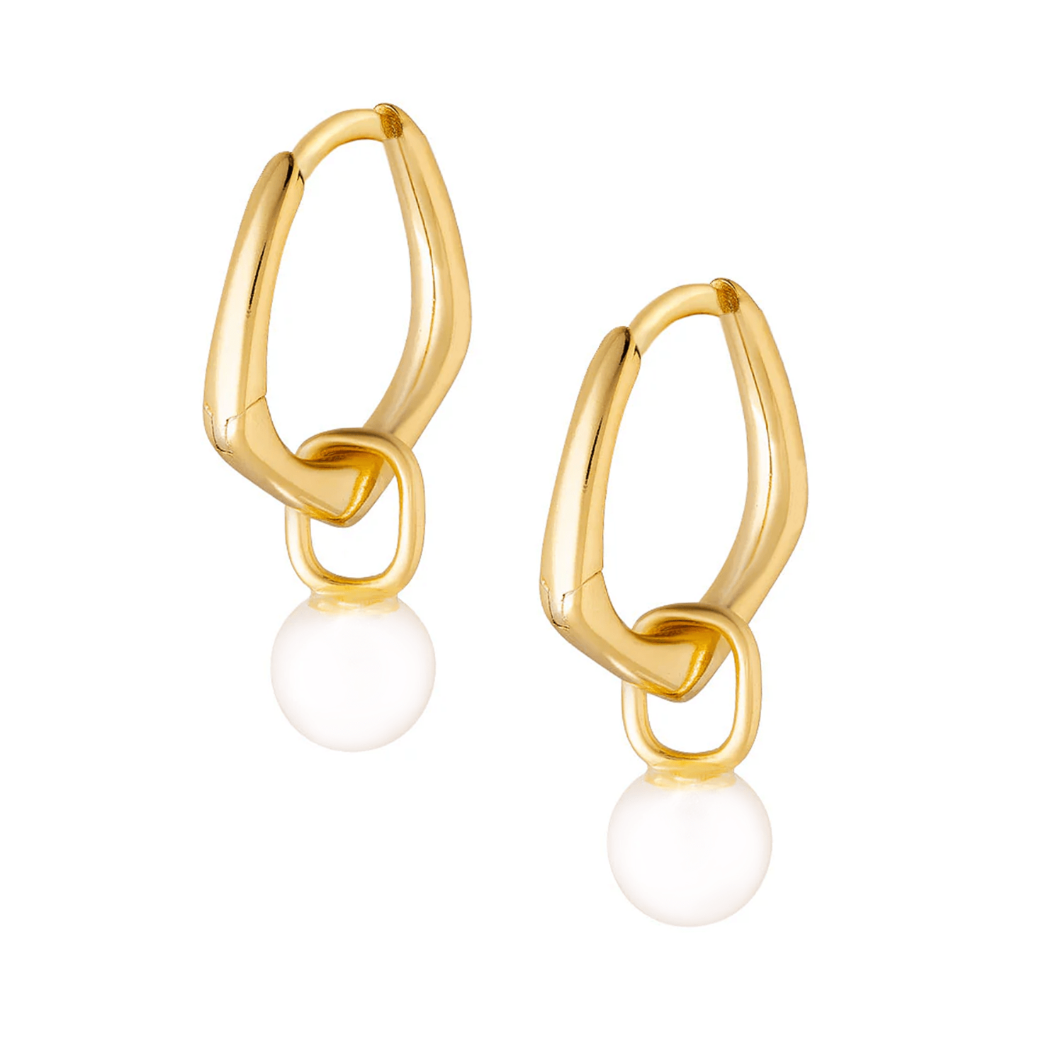 Pia Pearl Hoop Earrings