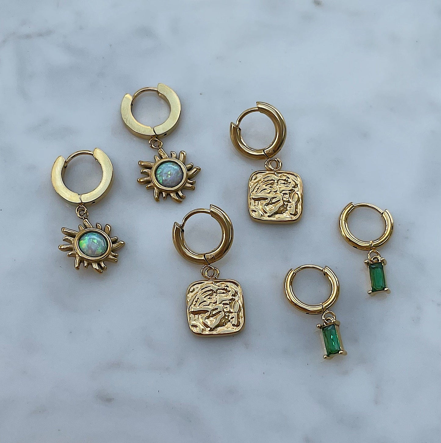 Rae Opal Hoop Earrings