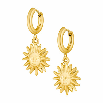 Ray Of Sunshine Hoop Earrings