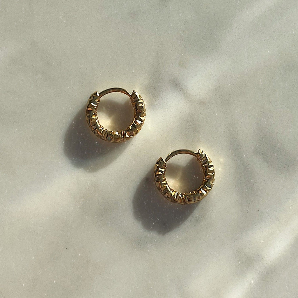 Ripple Hoop Earrings