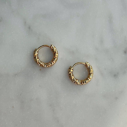 Ripple Hoop Earrings