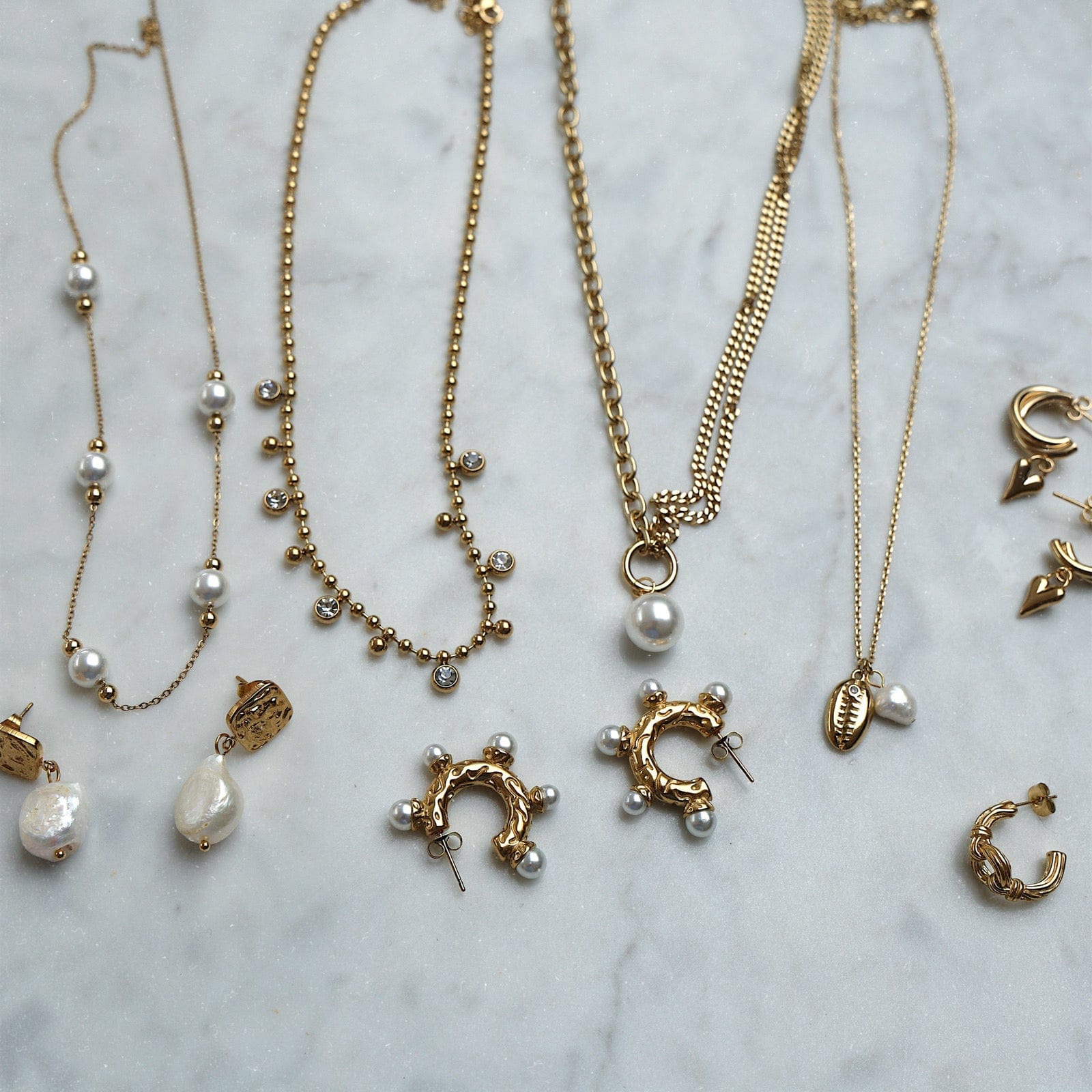 Saffron Pearl Necklace