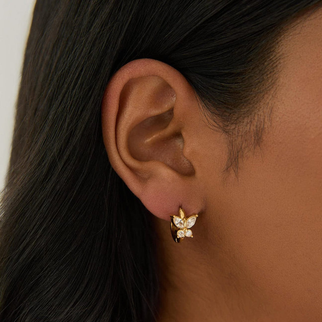 Savannah Butterfly Hoop Earrings