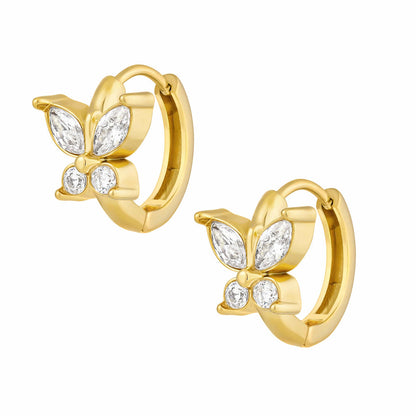 Savannah Butterfly Hoop Earrings