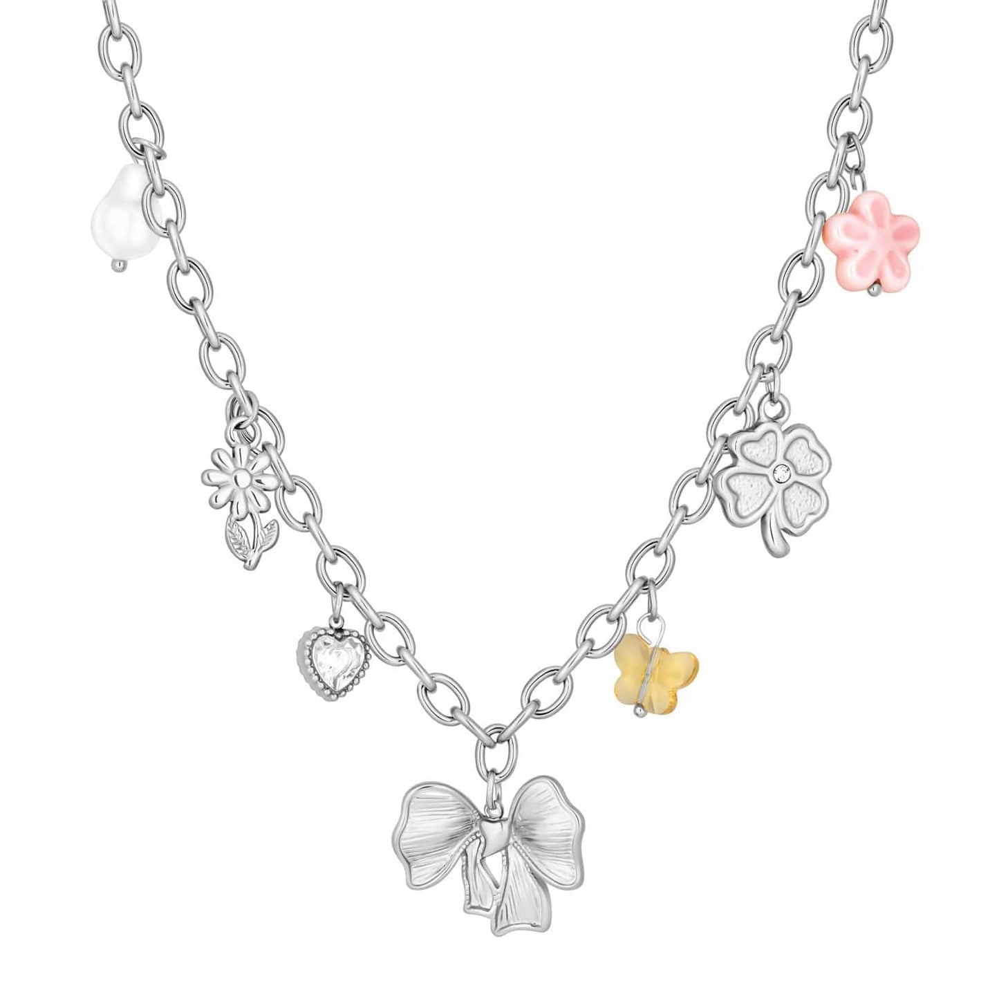 Scarlett Bow Charm Necklace