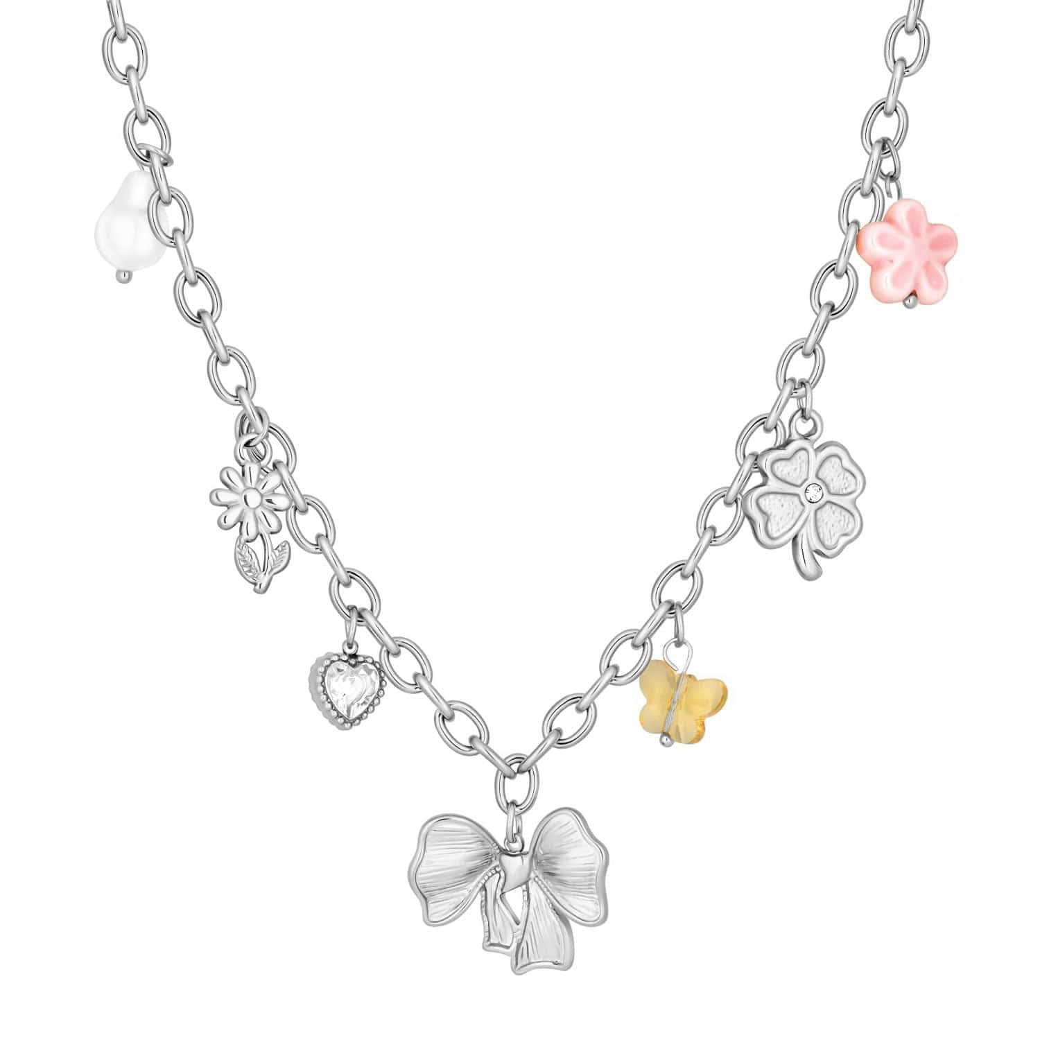 Scarlett Bow Charm Necklace