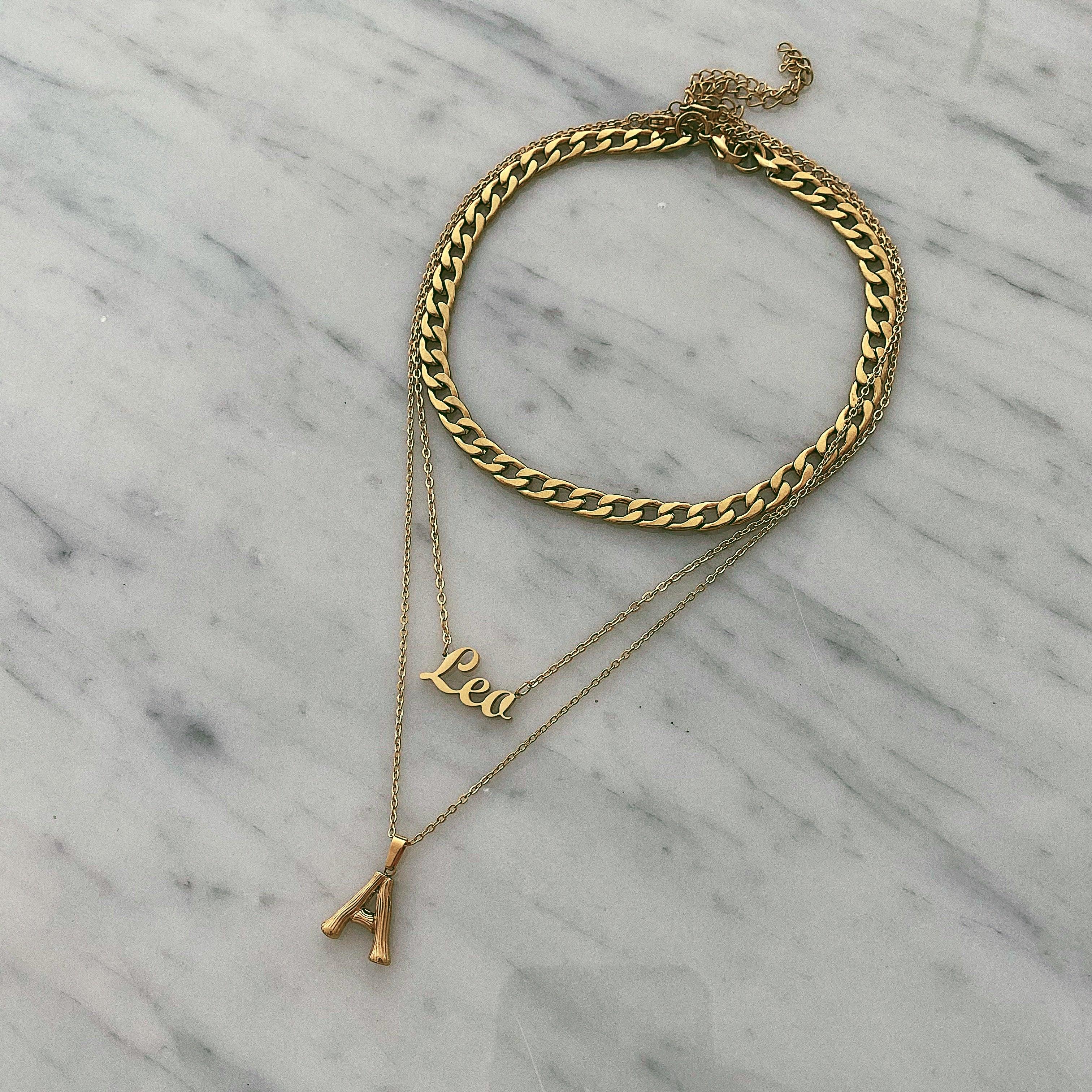 Script Zodiac Choker Necklace