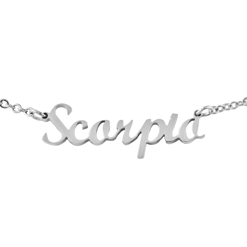 Script Zodiac Choker Necklace