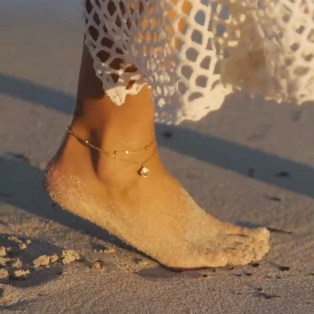 Seashell Double Anklet