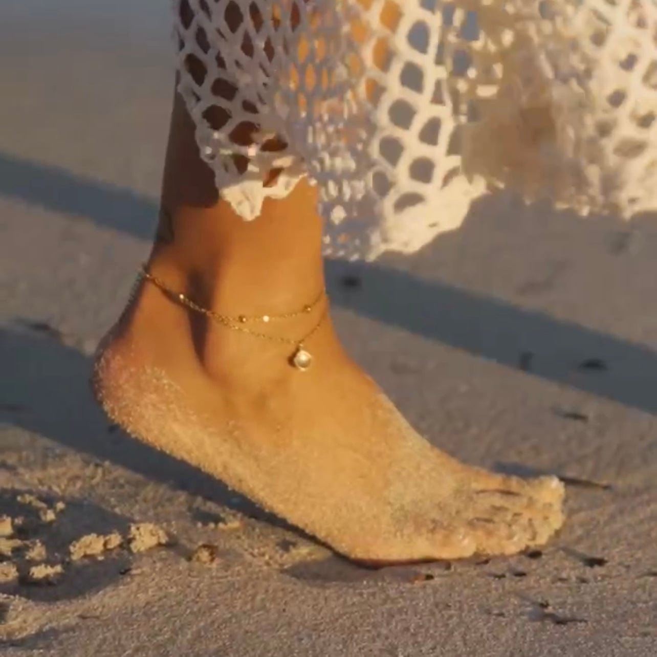 Seashell Double Anklet