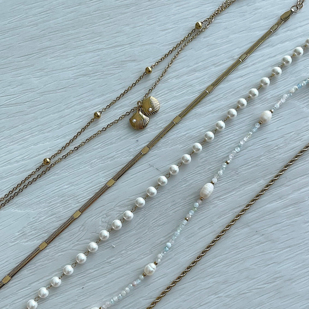 Seashell Double Anklet