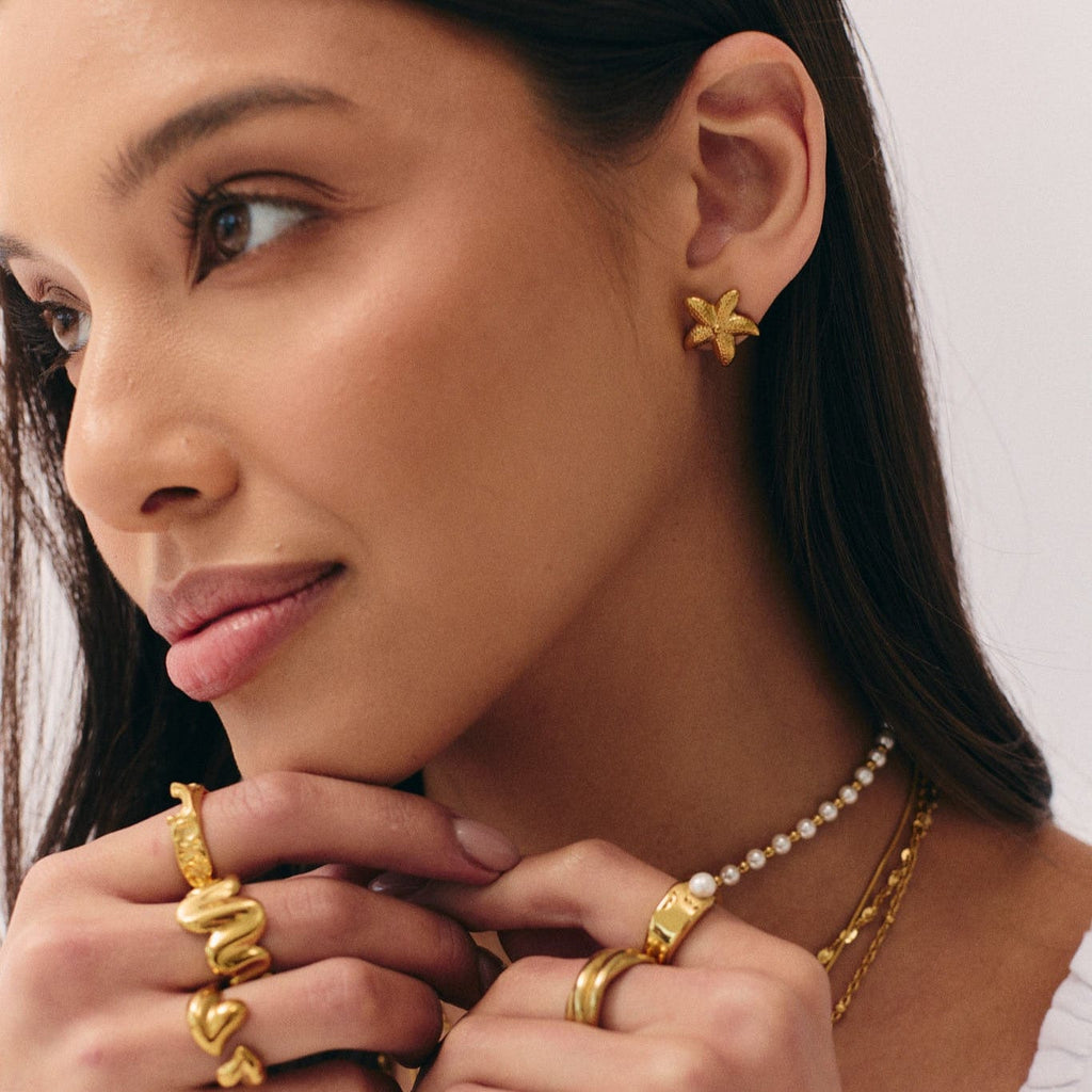 Sephira Starfish Stud Earrings