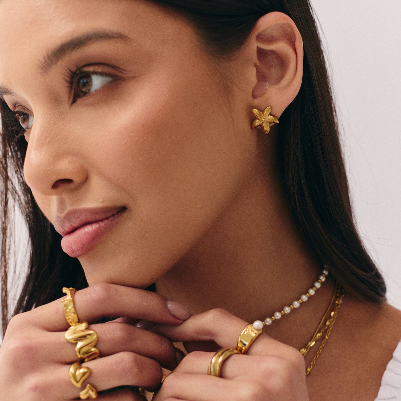 Sephira Starfish Stud Earrings