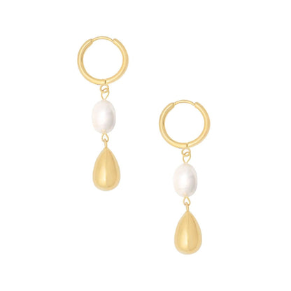Soho Pearl Hoop Earrings