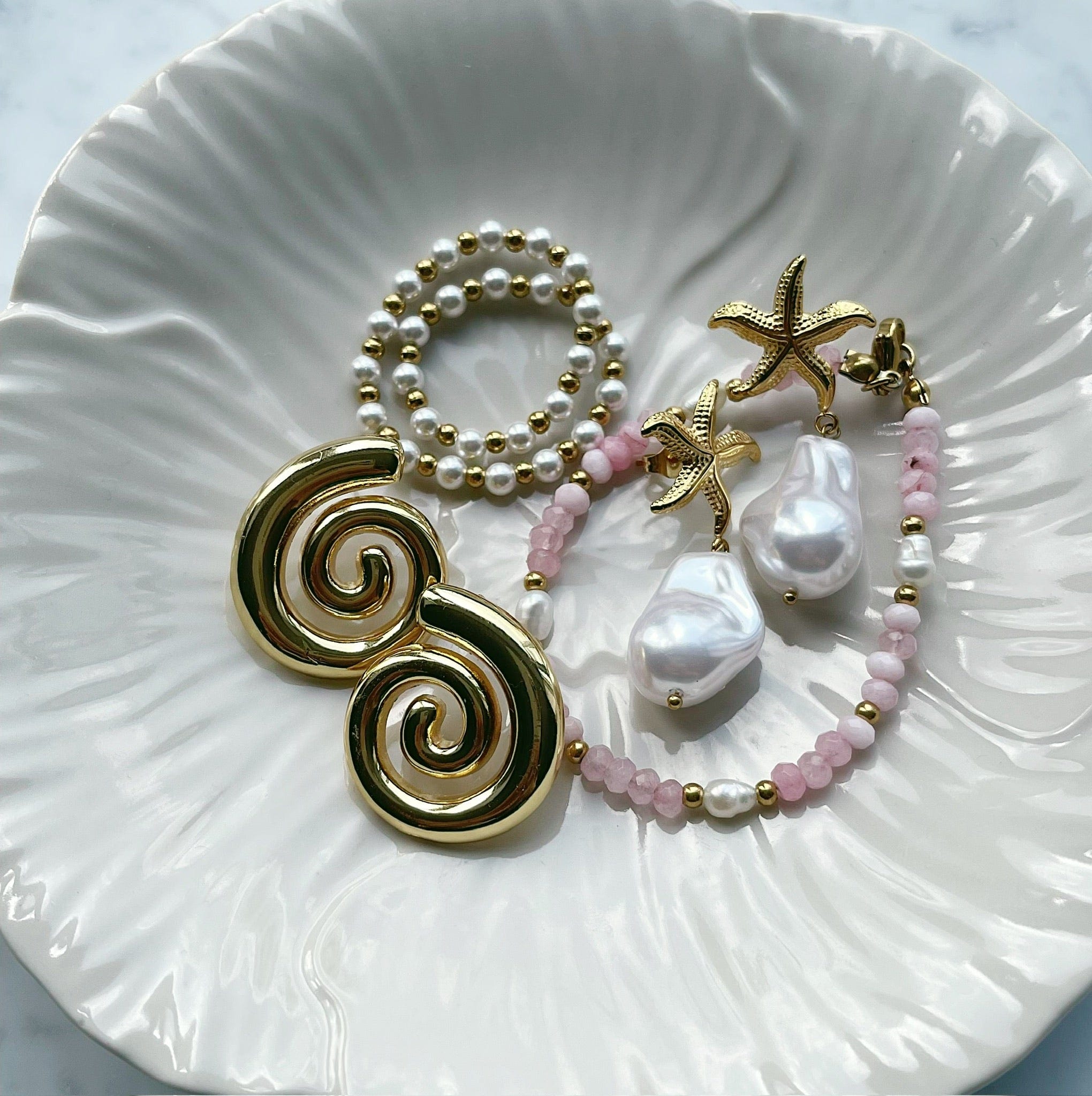 Spiral Stud Earrings