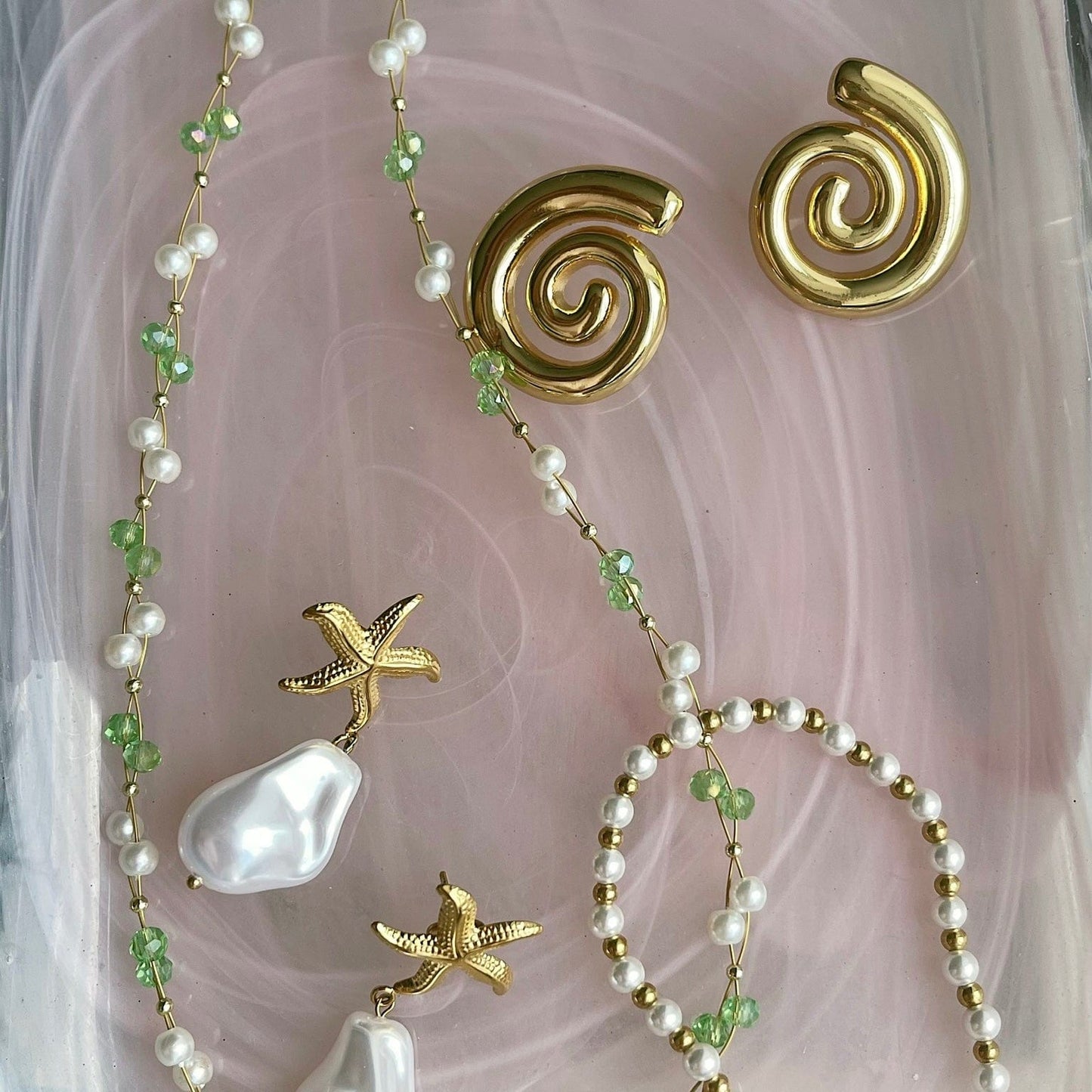 Spiral Stud Earrings