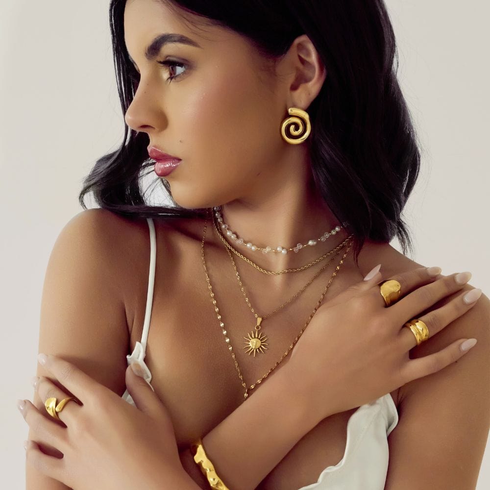 Spiral Stud Earrings