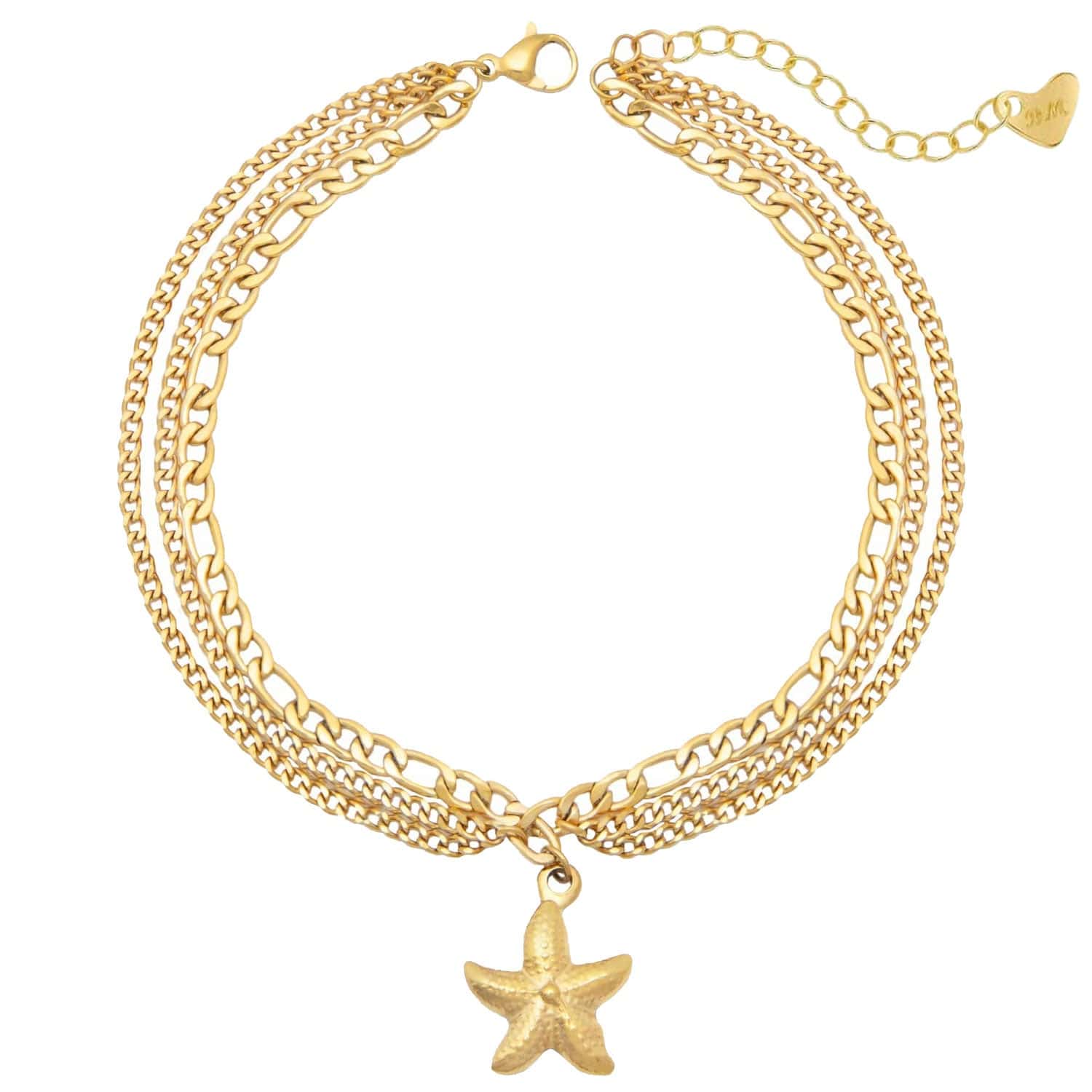 Starfish Triple Anklet