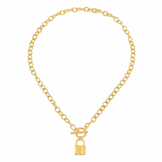 Suki Lock Tbar Necklace