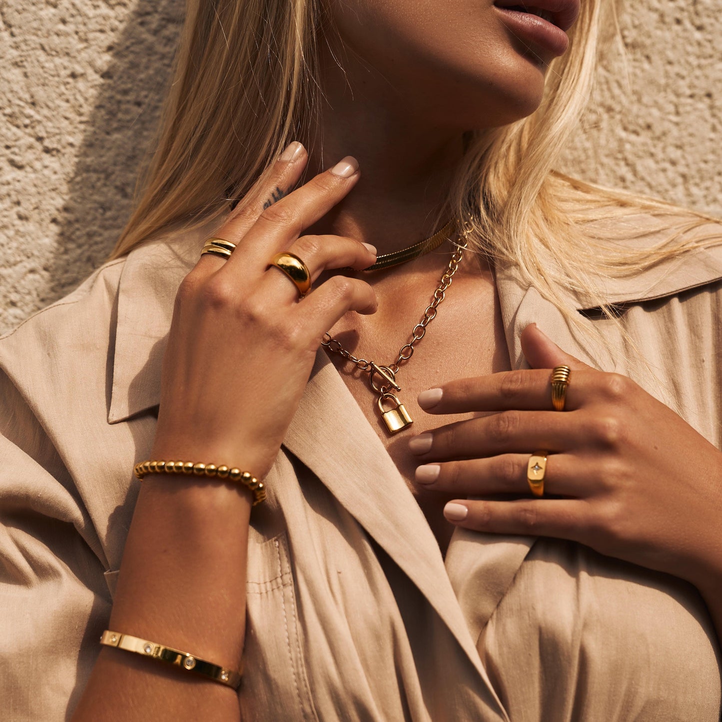 Suki Lock Tbar Necklace