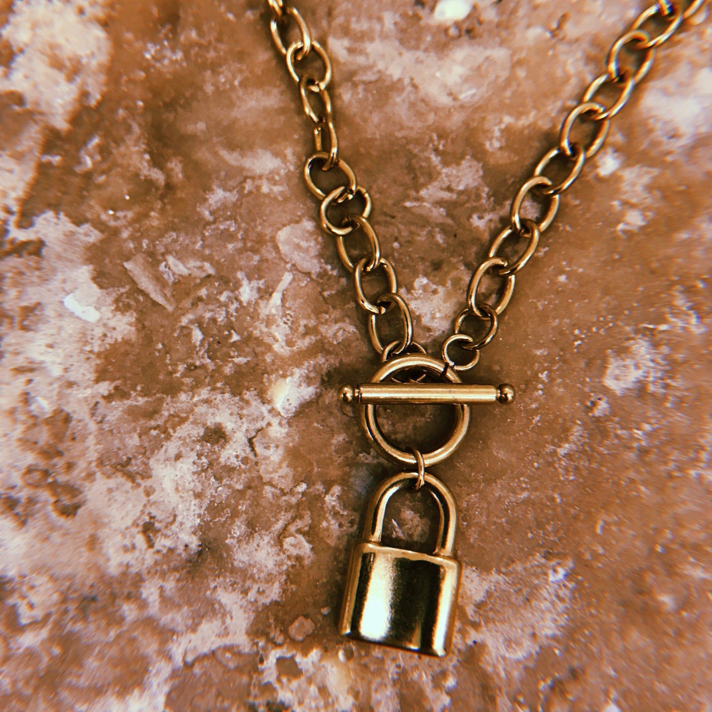 Suki Lock Tbar Necklace