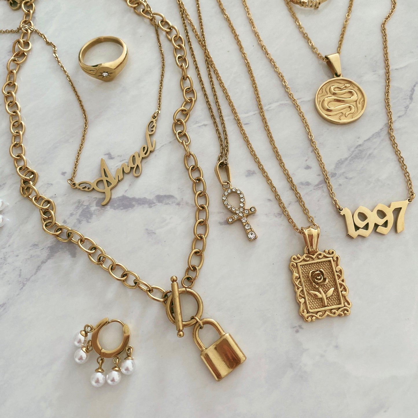 Suki Lock Tbar Necklace