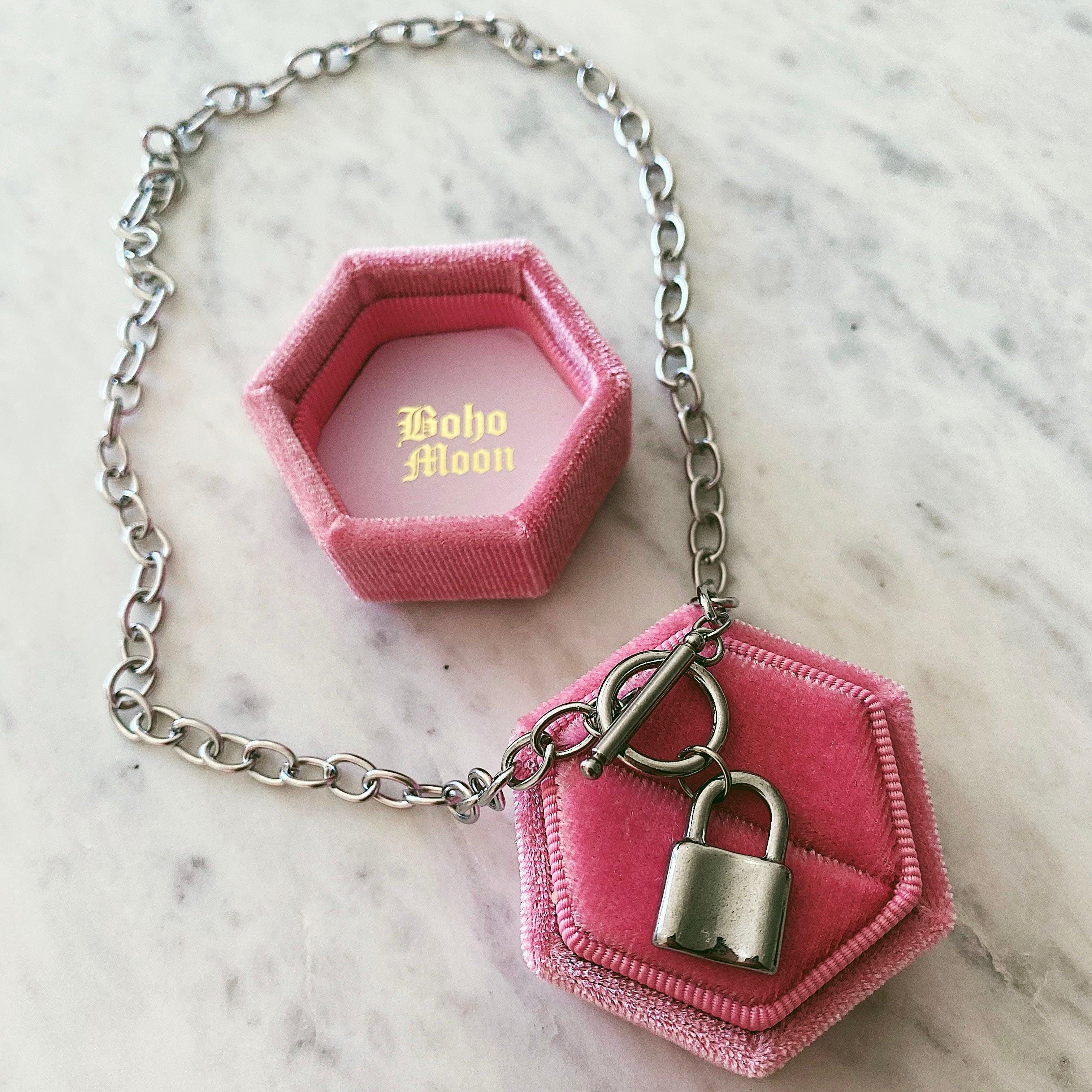 Suki Lock Tbar Necklace