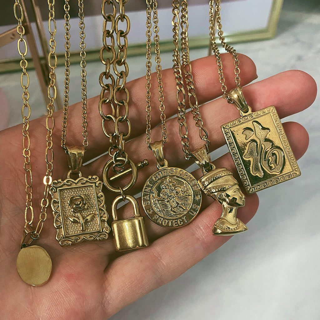 Suki Lock Tbar Necklace