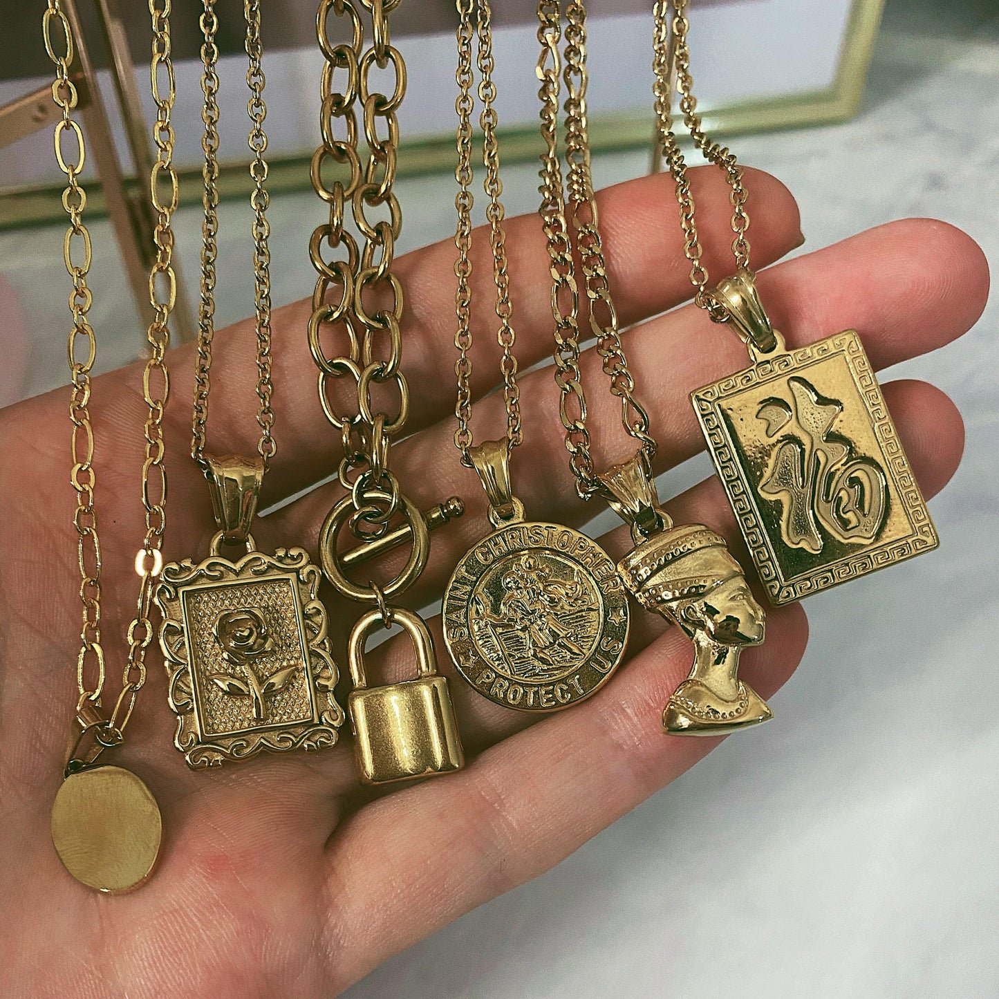 Suki Lock Tbar Necklace