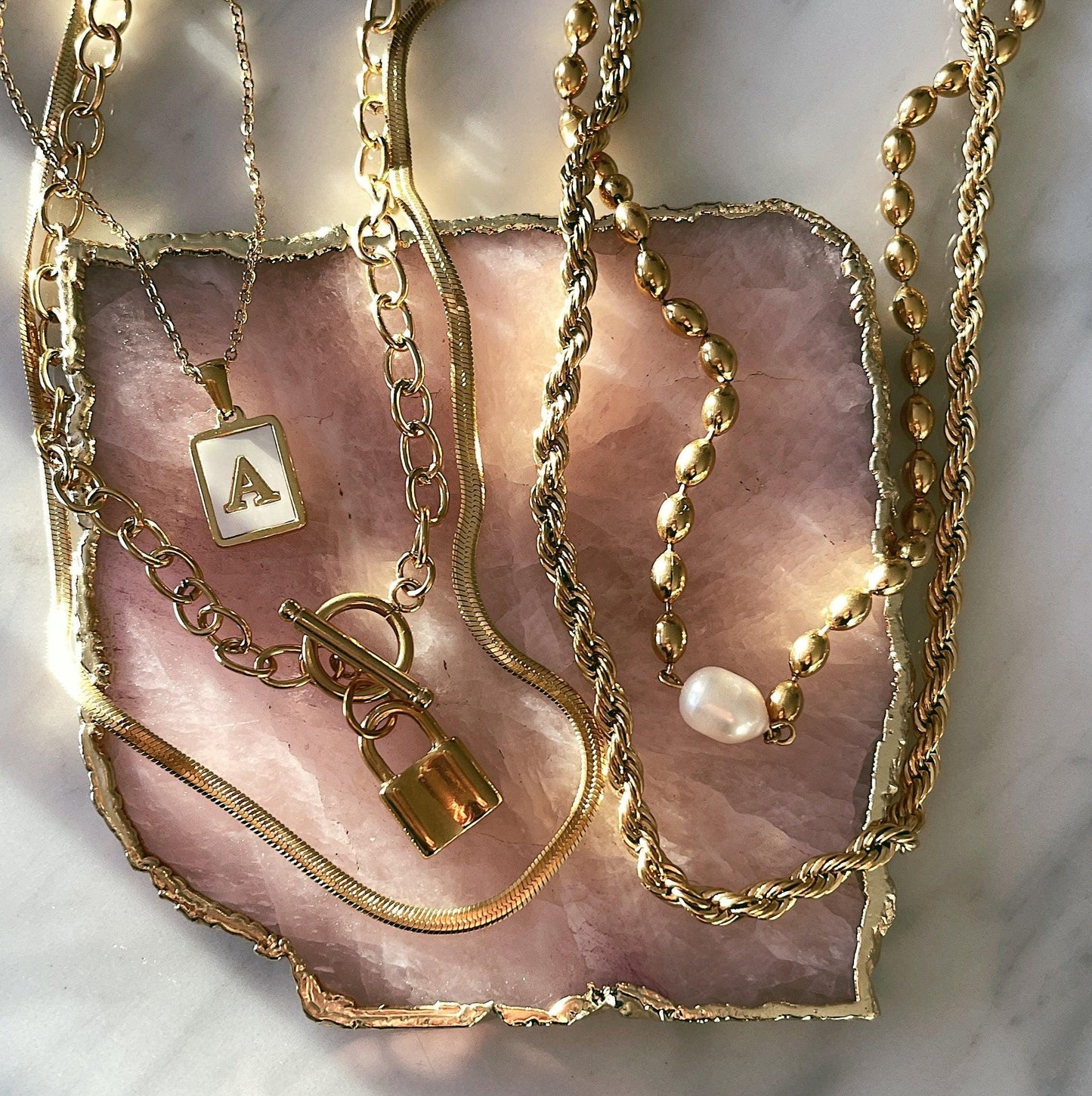 Suki Lock Tbar Necklace