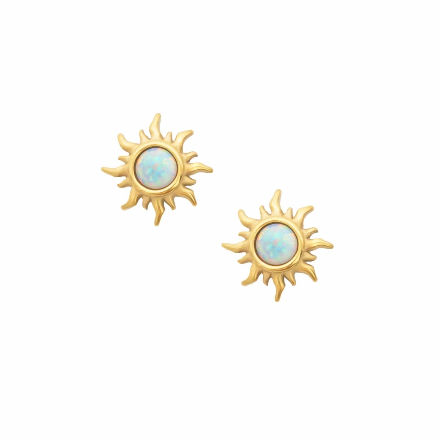 Sunbeam Opal Stud Earrings