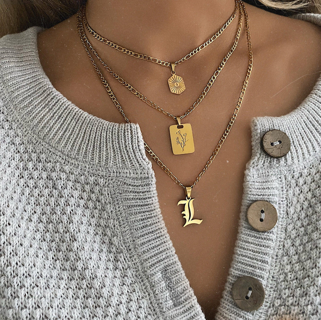 Supreme Initial Necklace
