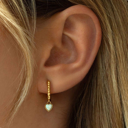 Tilly Opal Hoop Earrings