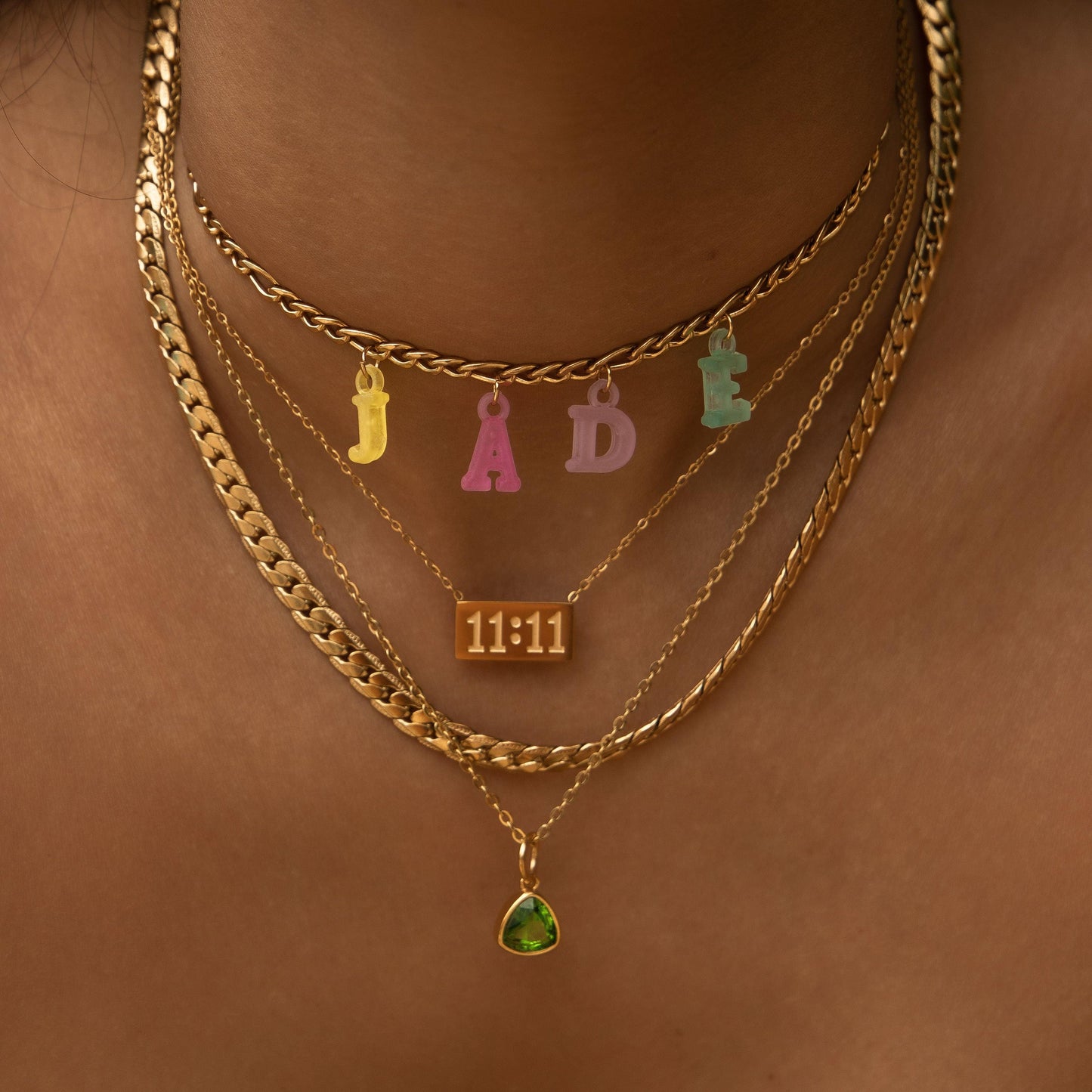 Trio Birthstone Necklace