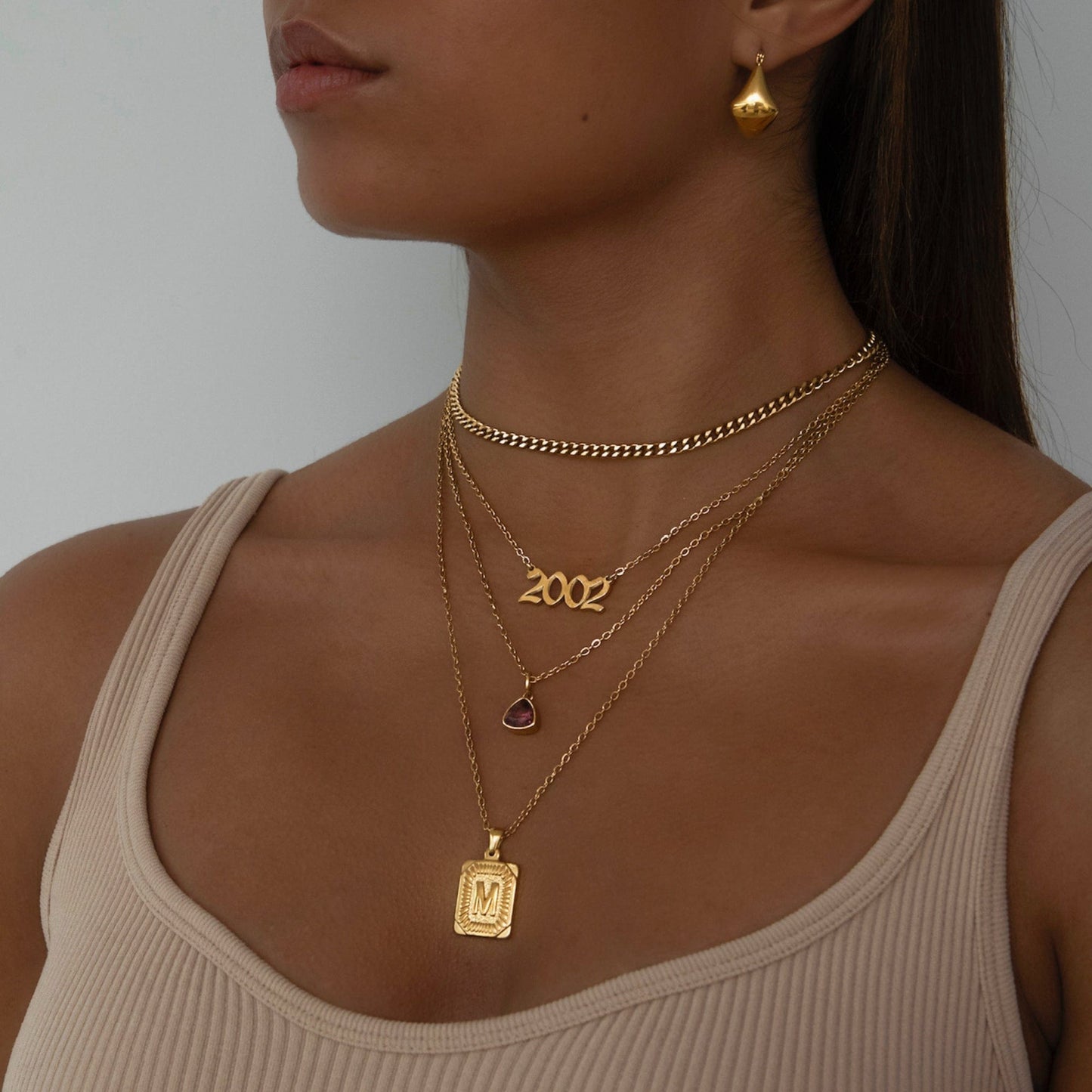 Trio Birthstone Necklace