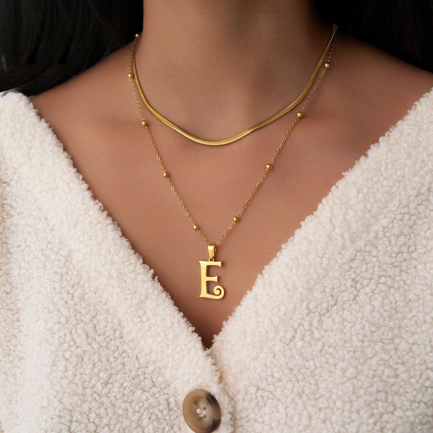 Trivia Initial Necklace