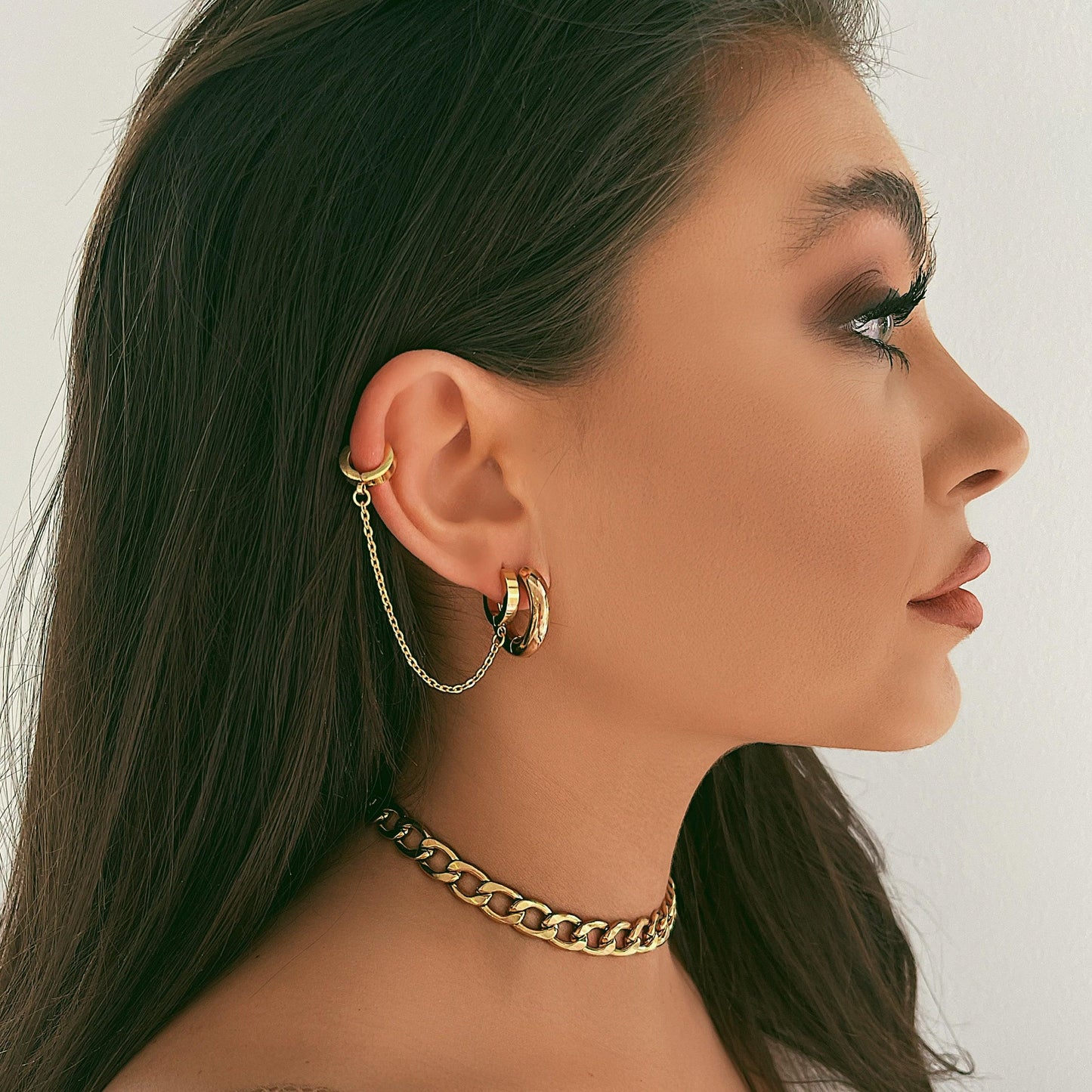 Tube Hoop Earrings
