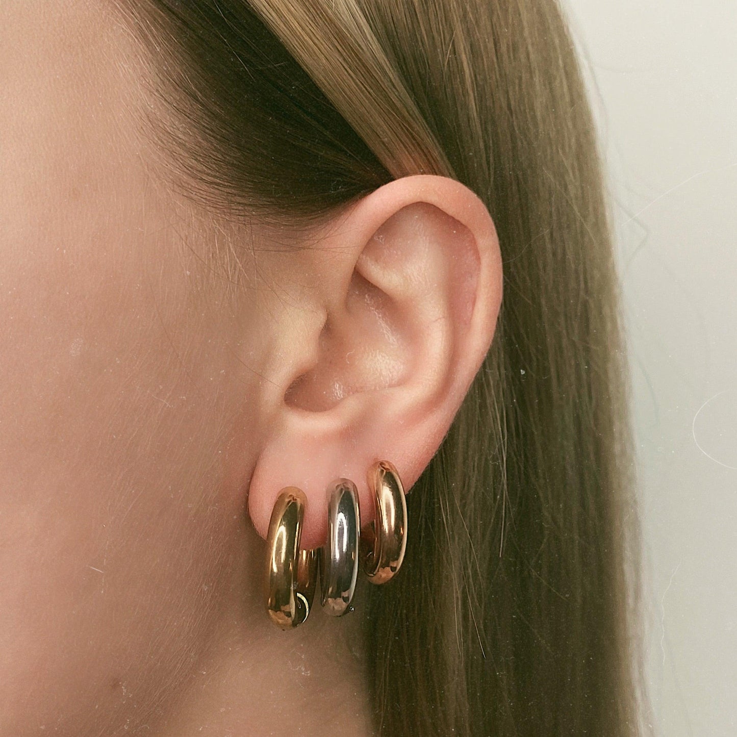 Tube Hoop Earrings