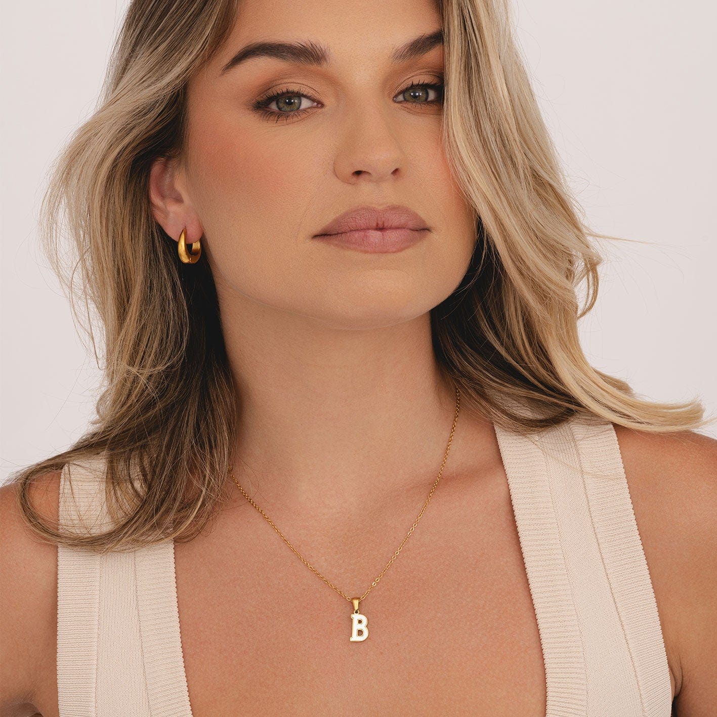 Varsity Pearl Initial Necklace