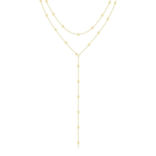 Wren Layered Lariat Necklace