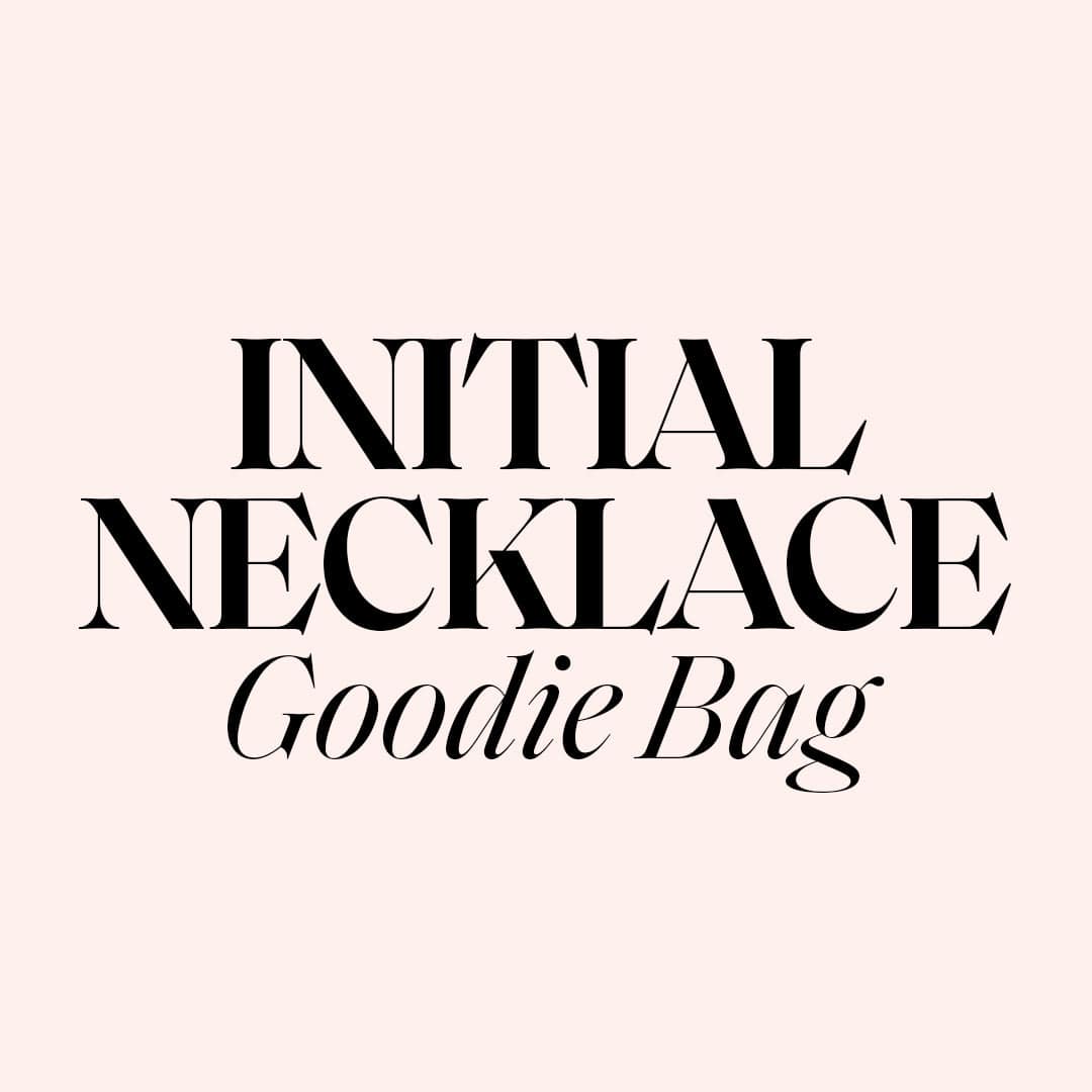 Initial Necklace Goodie Bag