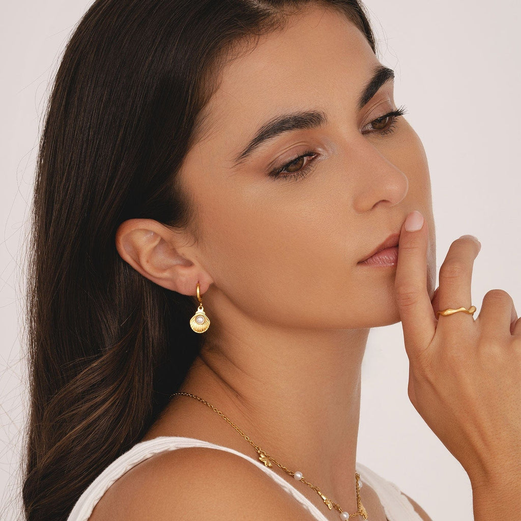 Coast Pearl Hoop Earrings