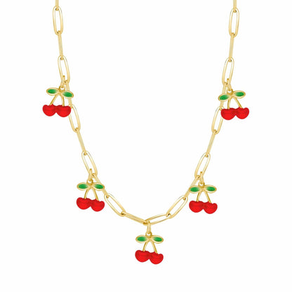 Crimson Cherry Necklace